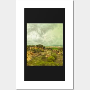 Cloudy landscape Posters and Art